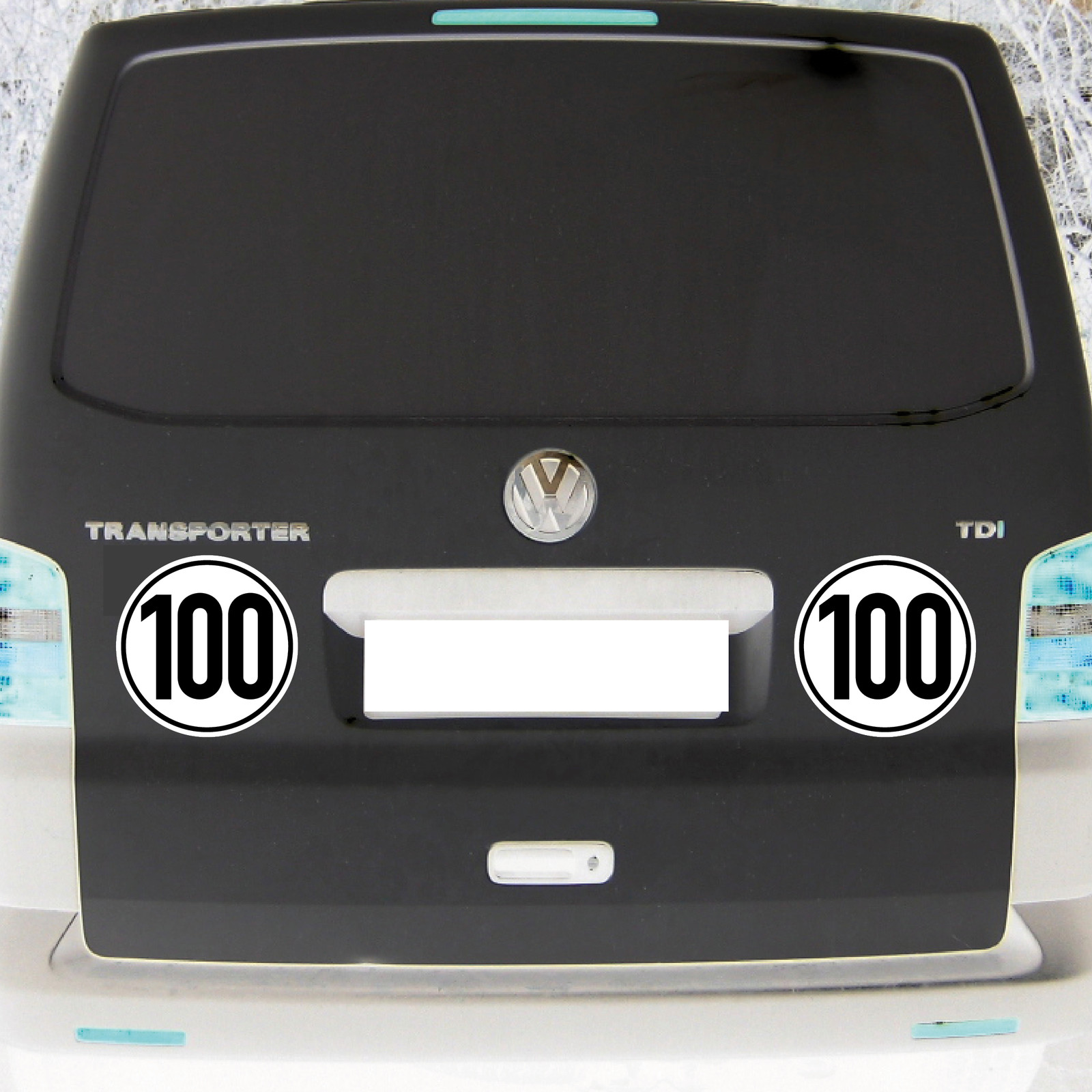 4x StVO Aufkleber 25 Km/h ⌀100mm - Geschwindigkeitskennzeichnung