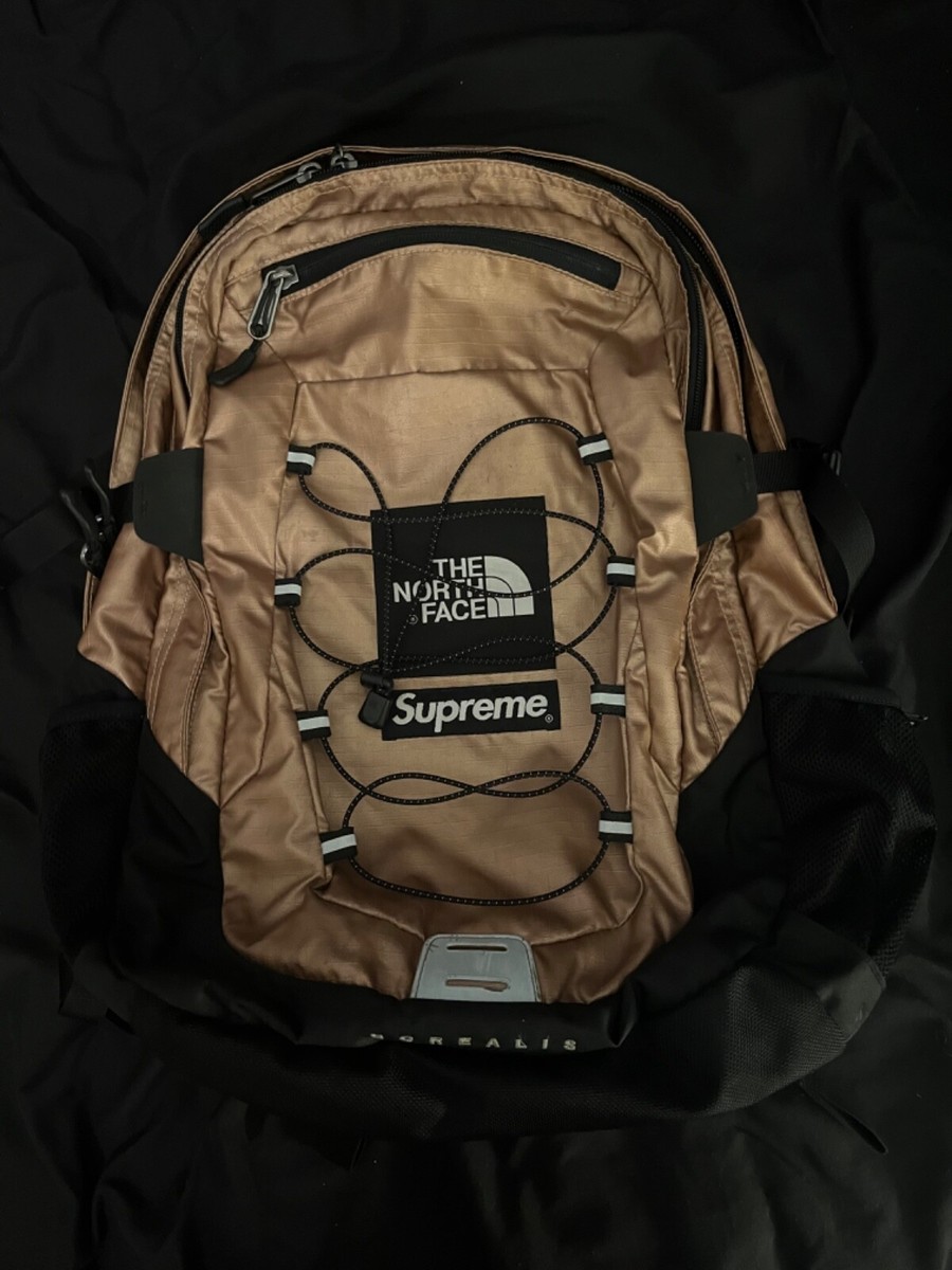 Supreme The North Face Metallic Borealis Backpack Rose Gold Supreme The North Face Metallic Borealis Backpack Rose Gold
