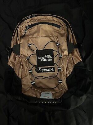 Supreme The North Face Metallic Borealis Backpack Rose Gold Supreme The North Face Metallic Borealis Backpack Rose Gold