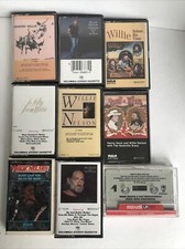 LOT OF 9 DIFFERENT WILLIE NELSON CASSETTE TAPES - Excellent Condition Early