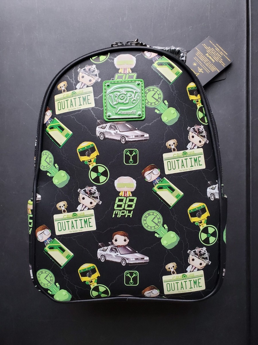 Plastic Empire Exclusive Back To The Future LE Plutonium Mini Backpack LoungeFly PLUTONIUM GLOW Marty BTTF Mini Backpack Plastic  main image 3