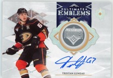 2023-24 Ultimate Collection Tristan Luneau Emblems Auto #UE-TL