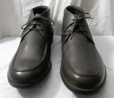 Fratelli Rossetti  Leather Arizona Ebano Brown ankle boots Made in Italy Siz 11 