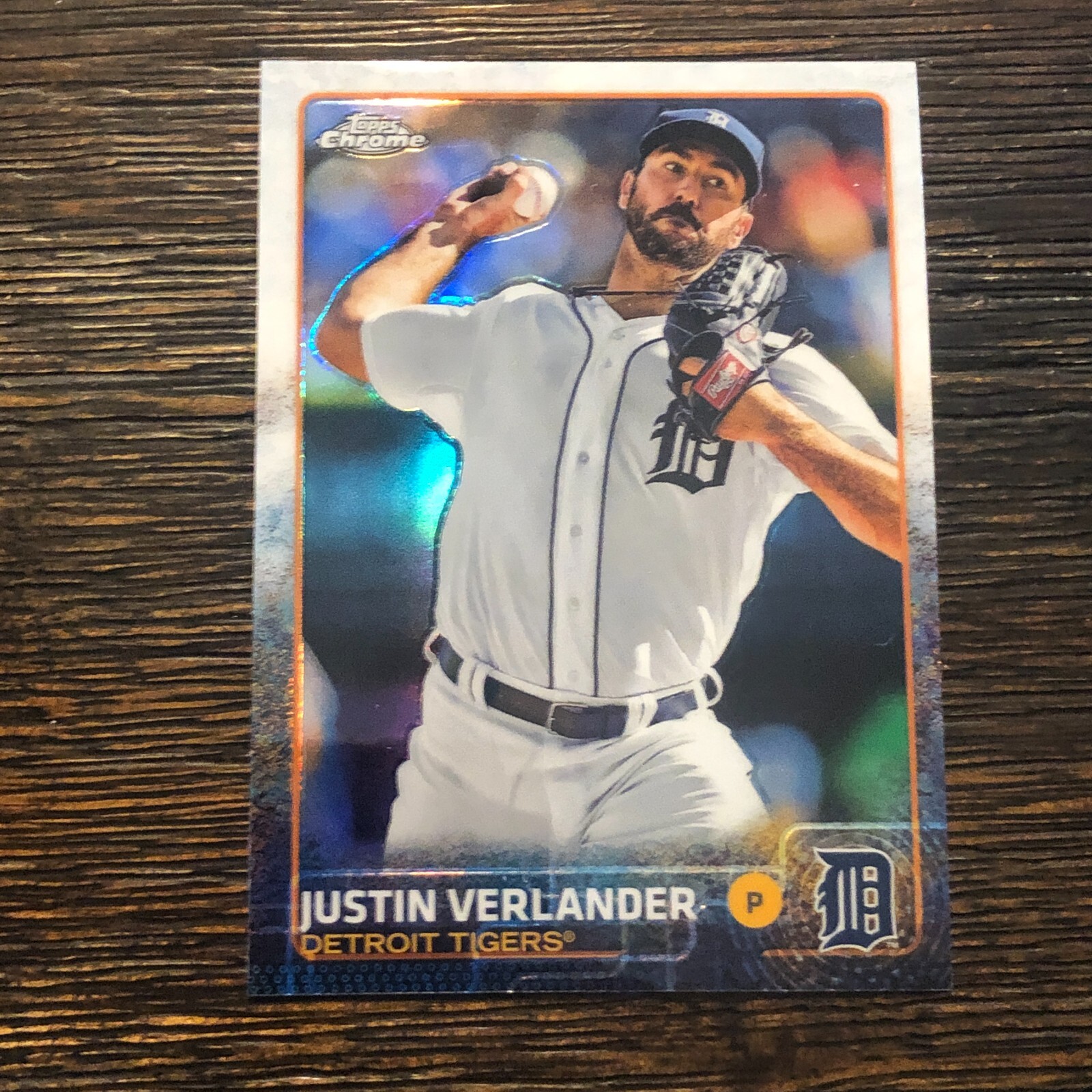 2015 Topps Chrome Justin Verlander Refractor #191 Houston Astros
