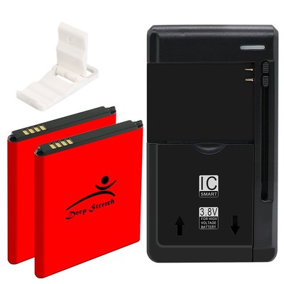 High-Performance 2X 2850mAh Battery Home Charger f Samsung Galaxy Avant SM-G386T