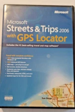 MICROSOFT STREETS & TIPS W/ GPS LOCATOR SOFTWARE  2005 P/N: X11-30506