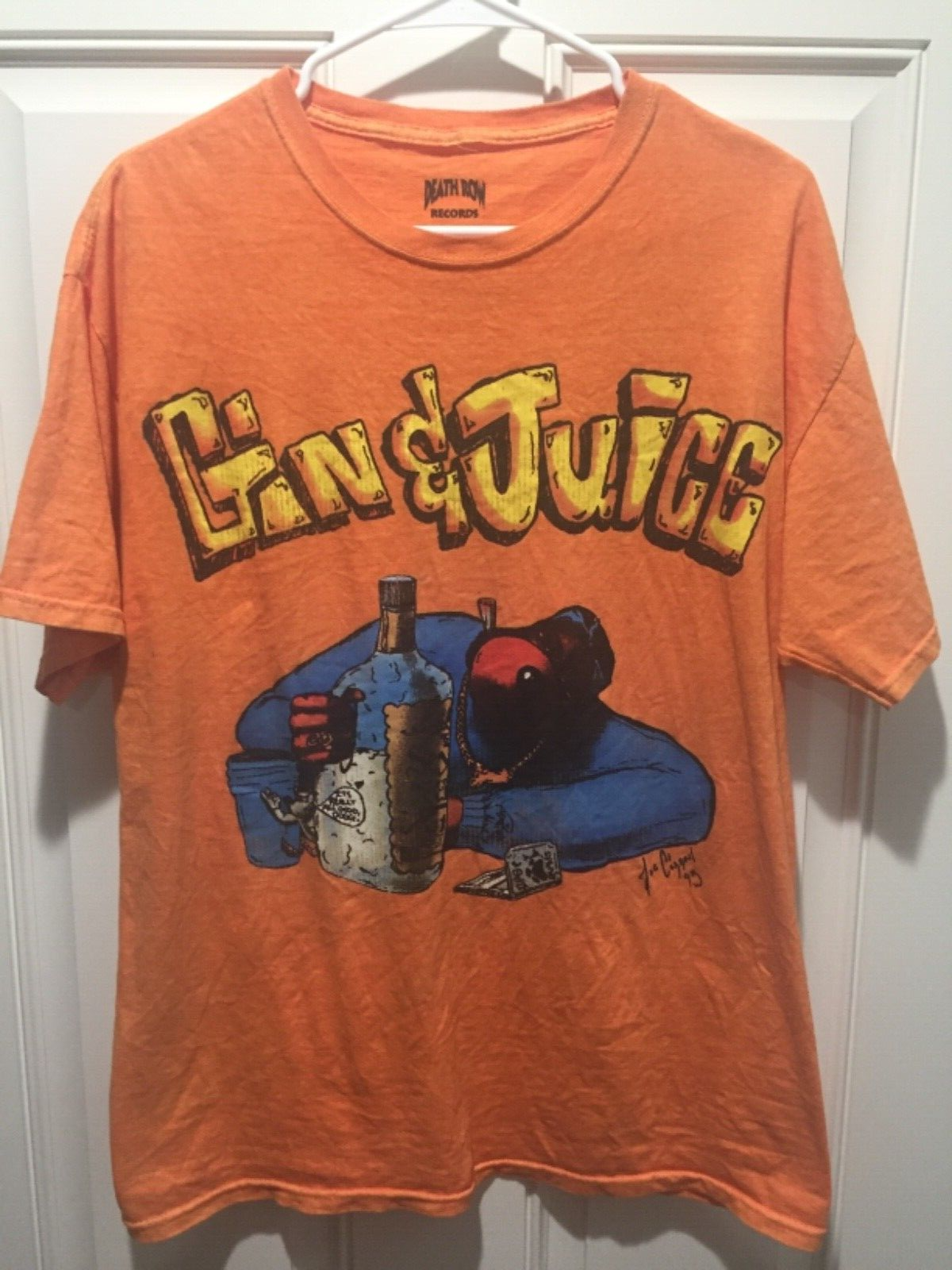 FILA T shirt manica corta B I N Snoop Dogg Death Row Records Gin and Juice taglia M L