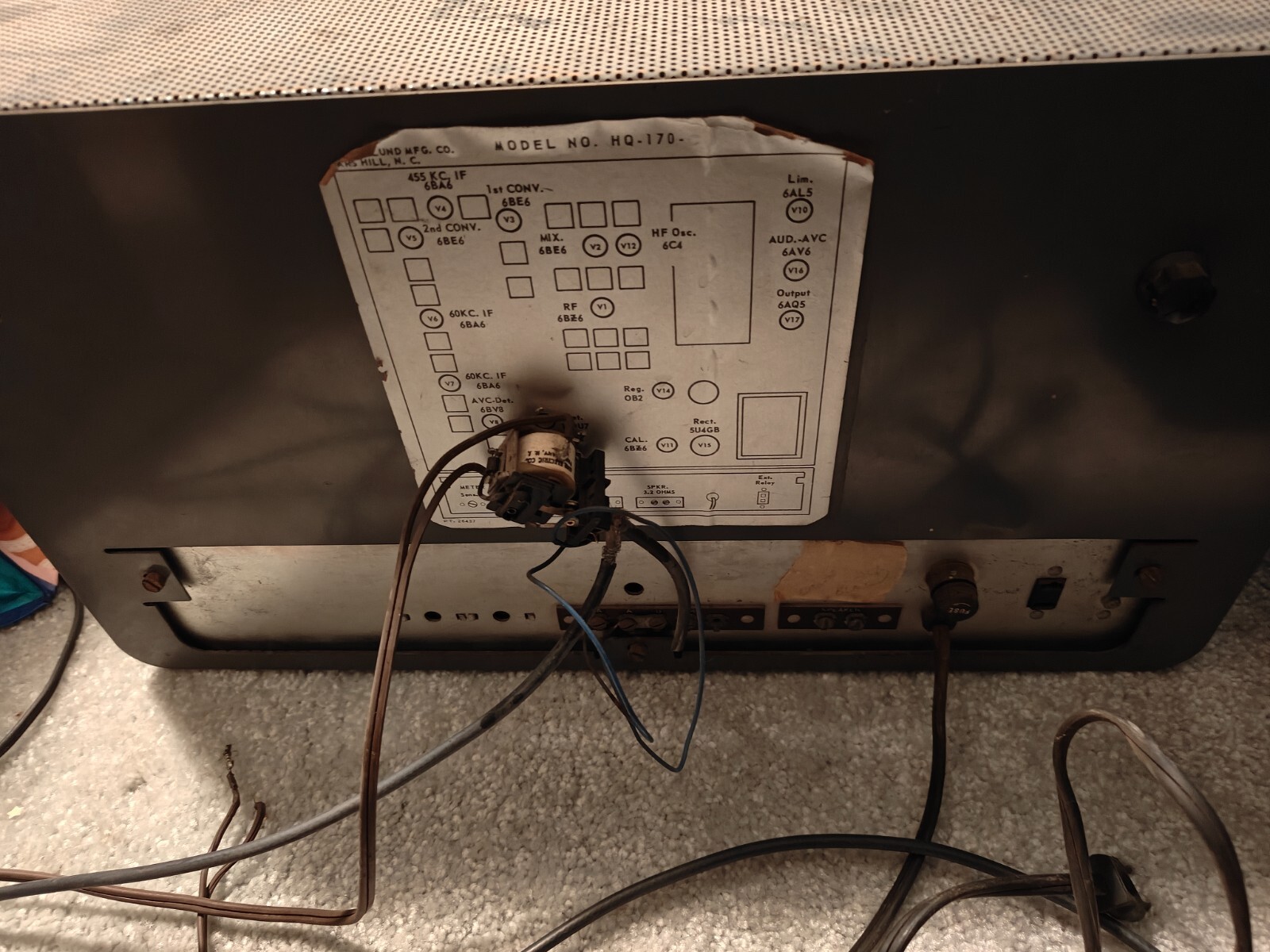 HAMMARLUND HQ-170 HF RADIO RECEIVER, WITH MATCHING SPEAKER!