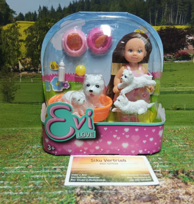 Evi Love Tierarztfreundin Spielset inkl.Puppe,4 Hunde u.viel Zubehör,neu in OVP