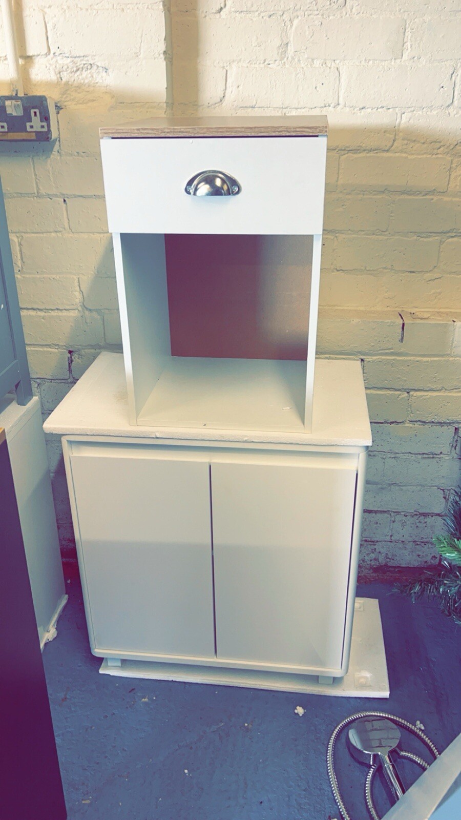 White High Gloss Bathroom Under Sink Basin Cupboard Bathroom