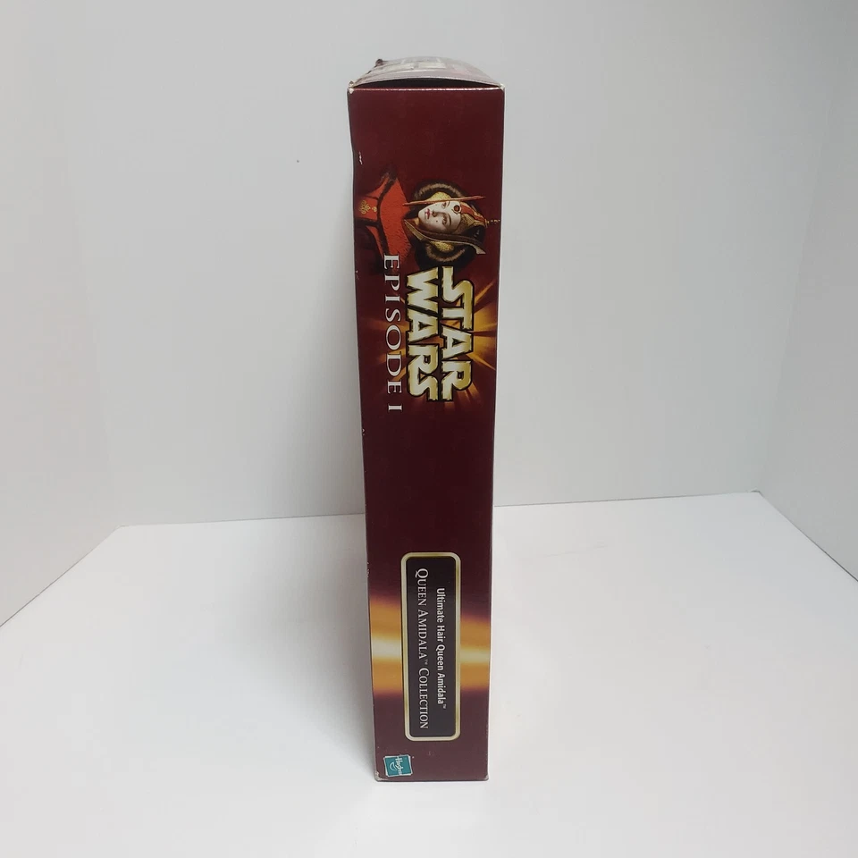 1998 Hasbro Star Wars Episode I 12" Ultimate Hair Queen Amidala boneca caixa danificada - Imagem 4 de 4