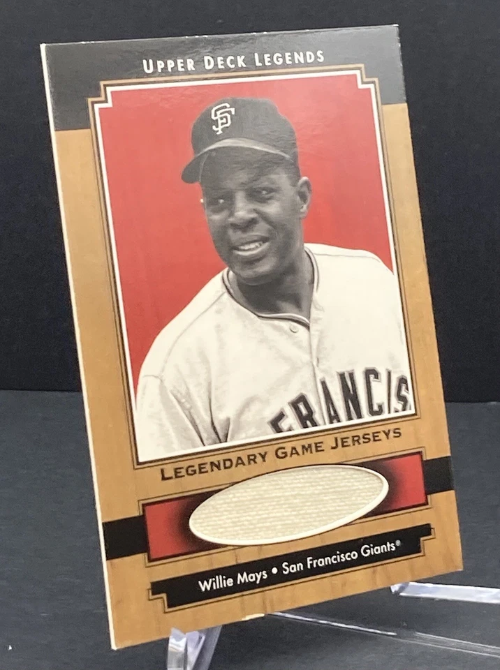 2001 Upper Deck Legends - Legendary Game Jerseys #J-WM Willie Mays (MEM) - Image 3 of 4
