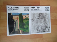 2 Auktionskataloge Beurret & Bailly Galerie Widmer Basel 2022 + 2023