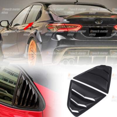 Matte Black Window Louver Sun Shade Cover For Toyota Camry SE XSE LE XLE 2018-24