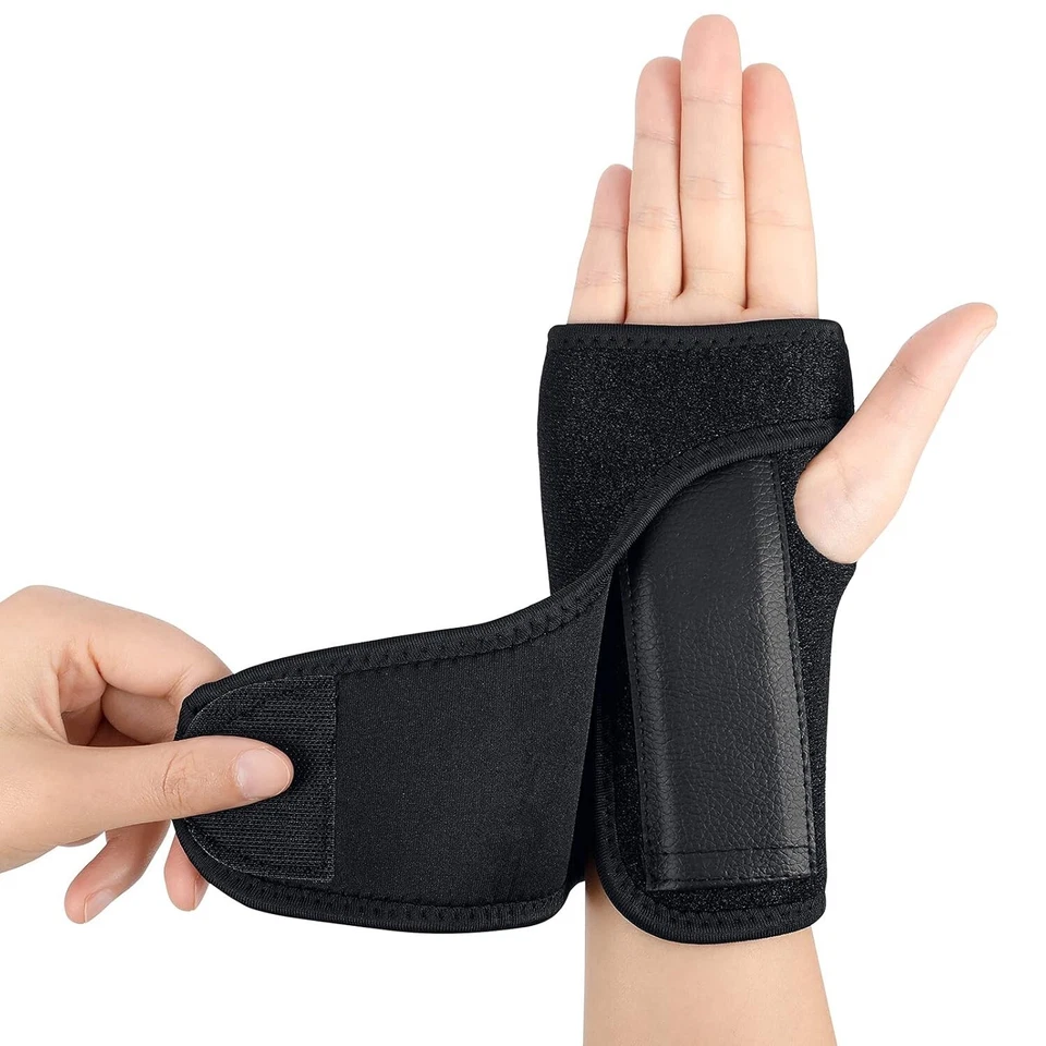 HIGHLIGHT SPORT Breathable Wrist Support Splint for Sprain Injury Carpal Tunnel Pain Left Right