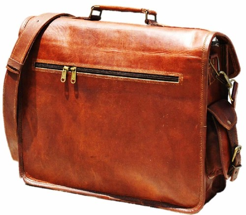 Distressed Miękka skóra Retro Męska torba na ramię Podróż Messenger Notatnik - Zdjęcie 5 z 5