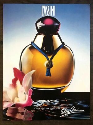 Rare Vintage 1993 Marie Claire Not Vogue Magazine Art Advert Ad Cassini Perfume