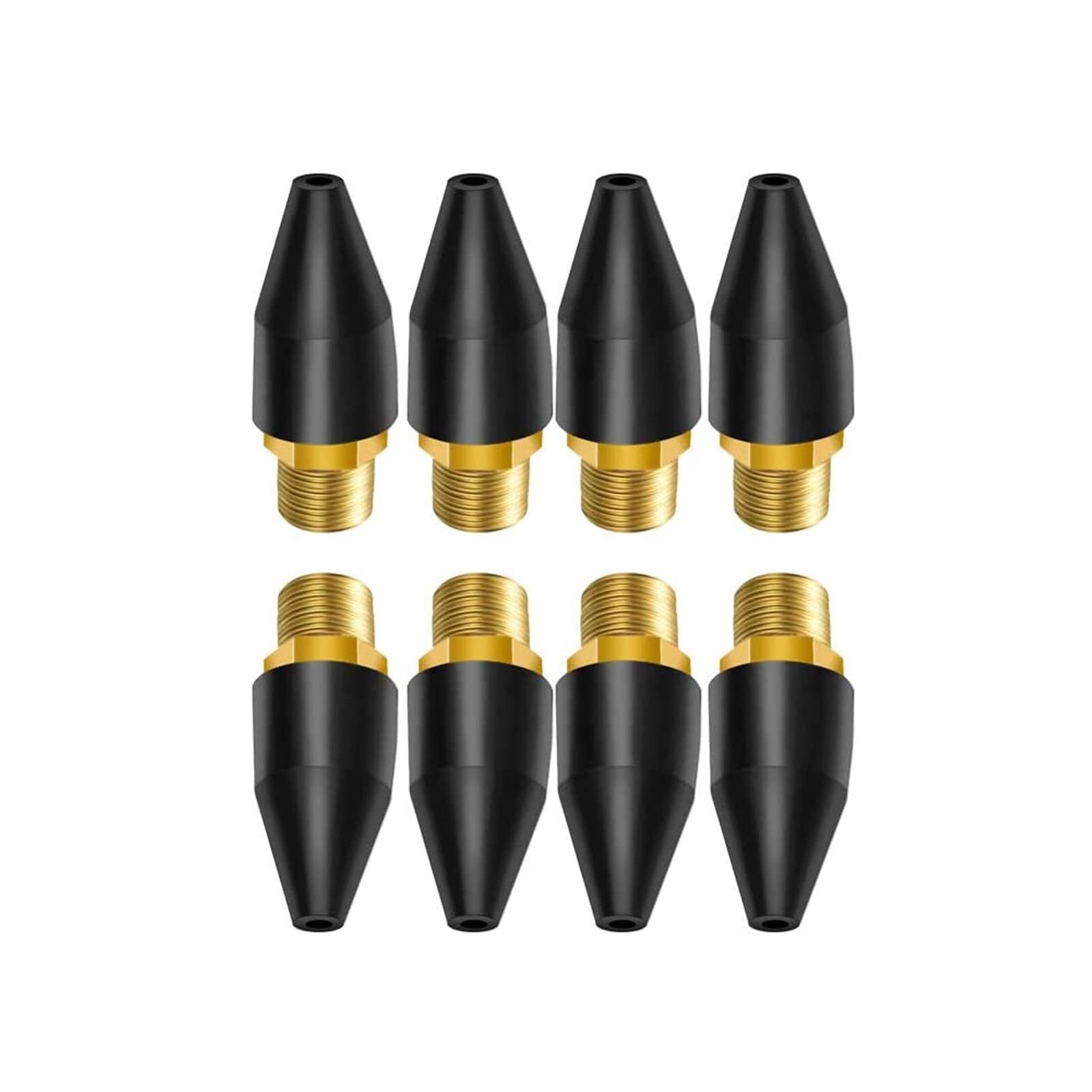 8PCS Black Rubber Air Tool For Air Nozzle Tip, Blow Gun Rubb
