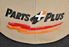 Parts Plus Auto Store Beige Hat Strapback Vintage