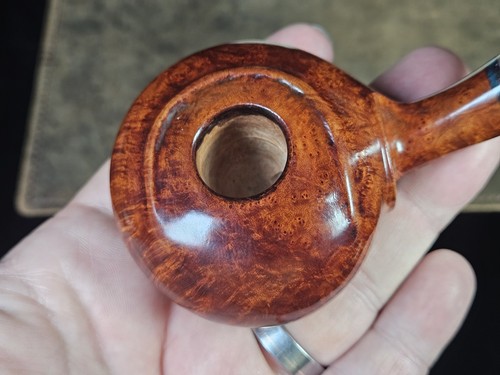 Corey "Abb" Brown Smooth Asymmetric Squat Tomato American Artisan Pipe - Picture 8 of 12