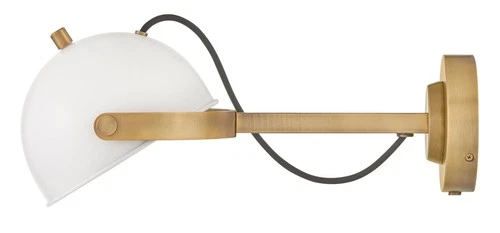 Hinkley Lighting 46470 Spence 7" Tall Wall Sconce - Black / Heritage Brass - Picture 4 of 12