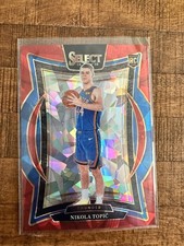 2024-25 Panini Select - Concourse Nikola Topic #89 Red Cracked Ice Prizm (RC)