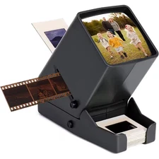 Film Negative and Slide Viewer with 3 X Magnification and LED Lighted Illuminate