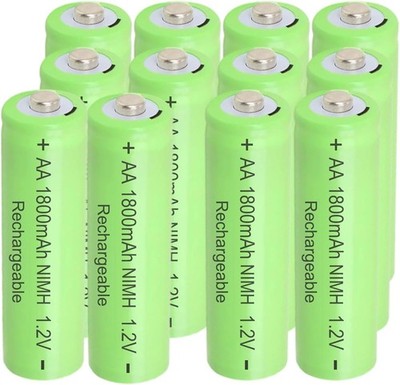 12 Count Ni-MH 1.2V AA 1800mAh Rechargeable Batteries Double A Batteries Prec...