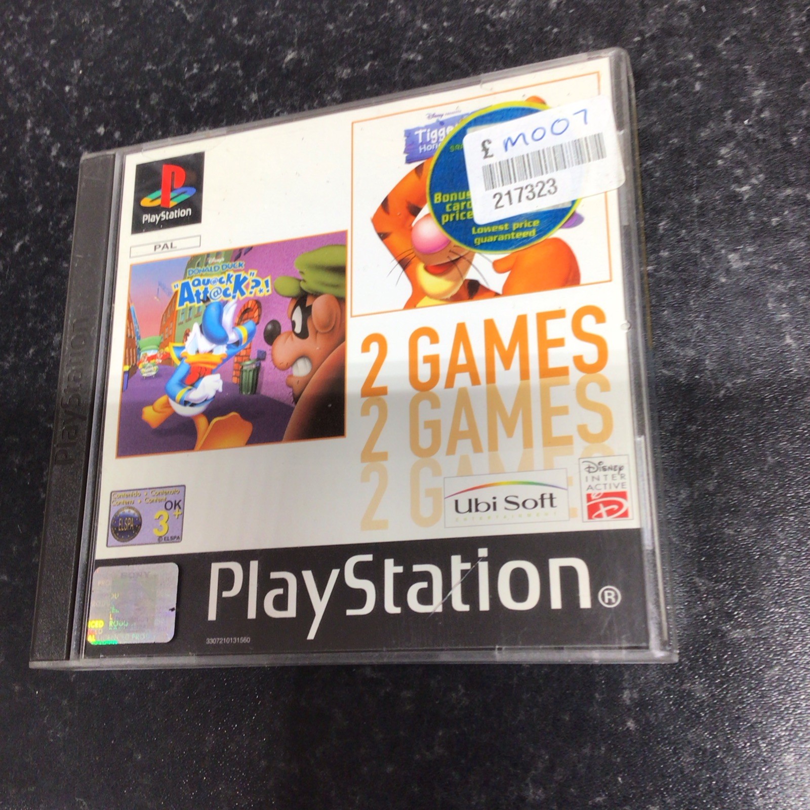 Disneys Donald Duck Quack Attack & Winnie Tiger Honey Hunt PS1