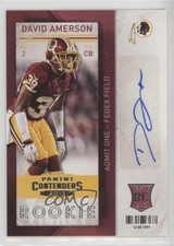 2013 Panini Contenders David Amerson #130 Auto 0f8