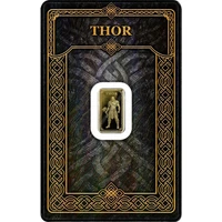 Thor Gods of Germania 1/100 oz Pure Gold Proof Bar in Safepack Germania Mint
