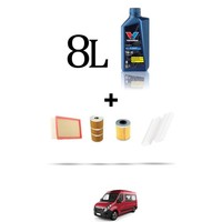Hoffcar Wartungskit 4 Filter Und 8L ÖL FüR Opel Movano B 2.3 Cdti 150 110Kw
