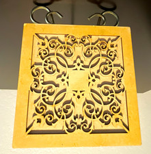 7-Piece Engraved Chakra Stone Set in Wooden Box with Carved Lid
