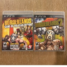 LOT Borderlands Borderlands 2 PS3 Complete Playstation Game of the Year Edition