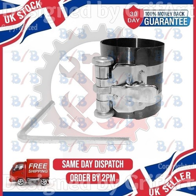 #ad #ad 3quot; PISTON RING COMPRESSOR TOOL 60 175MM CAR ENGINE CLAMP BAND WITH QUICK RELEASE GBP 5.89