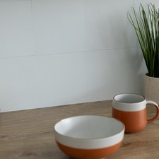 Micro Cemento Bianco Autoadesivo Impermeabile Vinile Piastrelle da Parete per Splashback