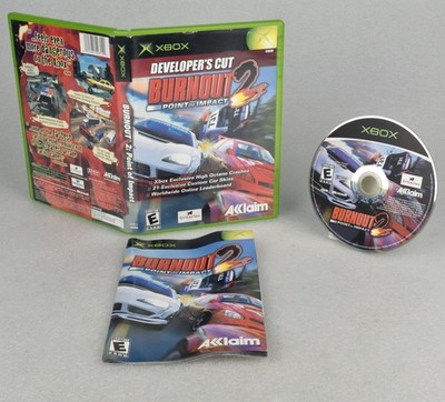Burnout 2: Point of Impact Developer's Cut (XBOX 2003) Complete in Box w/ Manual