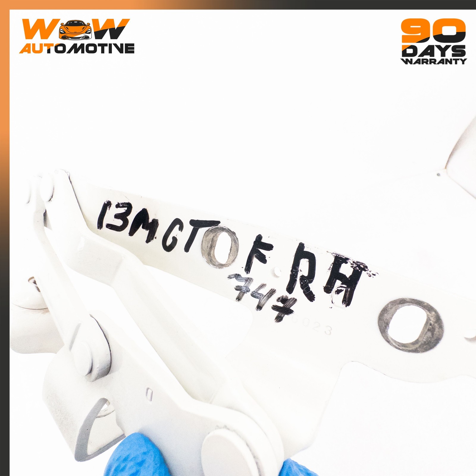 03-19 MASERATI GRANTURISMO S QUATTROPORTE FRONT LEFT RIGHT HOOD HINGE BRACKET OE