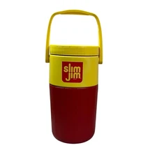 Vintage Coleman Slim Jim Beef Stick Thermos Cooler with Handle and Spout Drinks