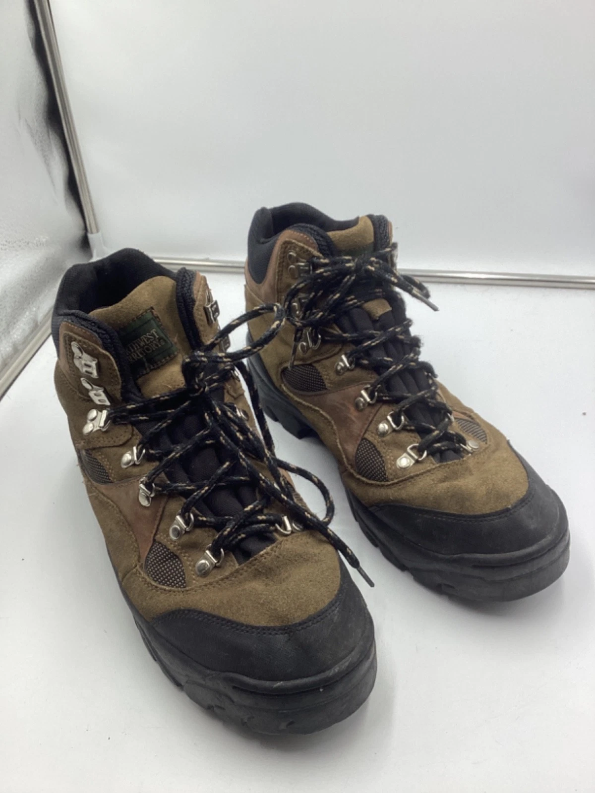 Northwest Territory Mens Boots Hiking #64140 Brown Leather Suede Lace Size 13