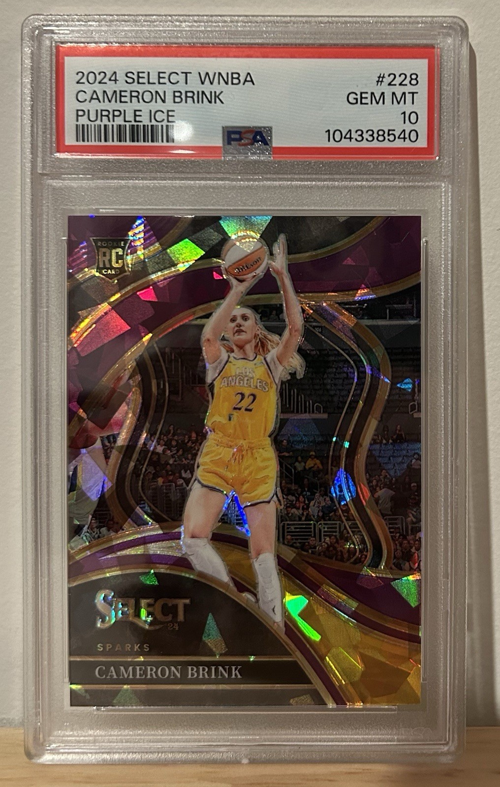 2024 Panini Select WNBA - Courtside Cameron Brink Purple Ice Prizm /149 (RC)