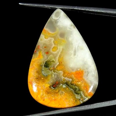 28.60Cts Natural Bumble Bee Jasper Pear Cabochon loose Gemstone