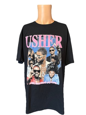 Usher Past Present Future Tour Black Shirt Size 2XL Mens