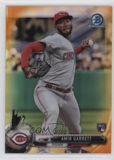 2017 Bowman Chrome Orange Refractor 24/25 Amir Garrett #95 nd3