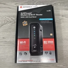 Motorola ARRIS SURFboard SBG6580 DOCSIS 3.0 Cable Modem Wi-Fi Router & Adapter