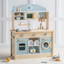 Wooden Play Kitchen Set for Toddlers, Kitchen Gift for Boys Girls, Age 3 