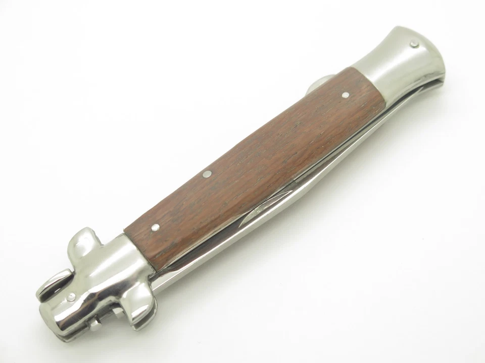 Navaja de bolsillo plegable vintage marca Tomahawk con mango de madera CF128 Foto 4 de 4