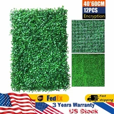 Artificial Plant Wall Fence Greenery Panel Decor Foliage Hedge Grass Mat 60x40cm