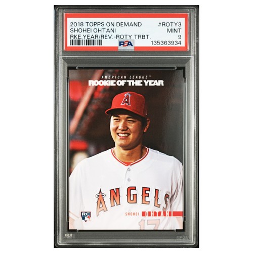 Shohei Ohtani Rookie #ROTY3 PSA 9 2018 Baseball Card MLB