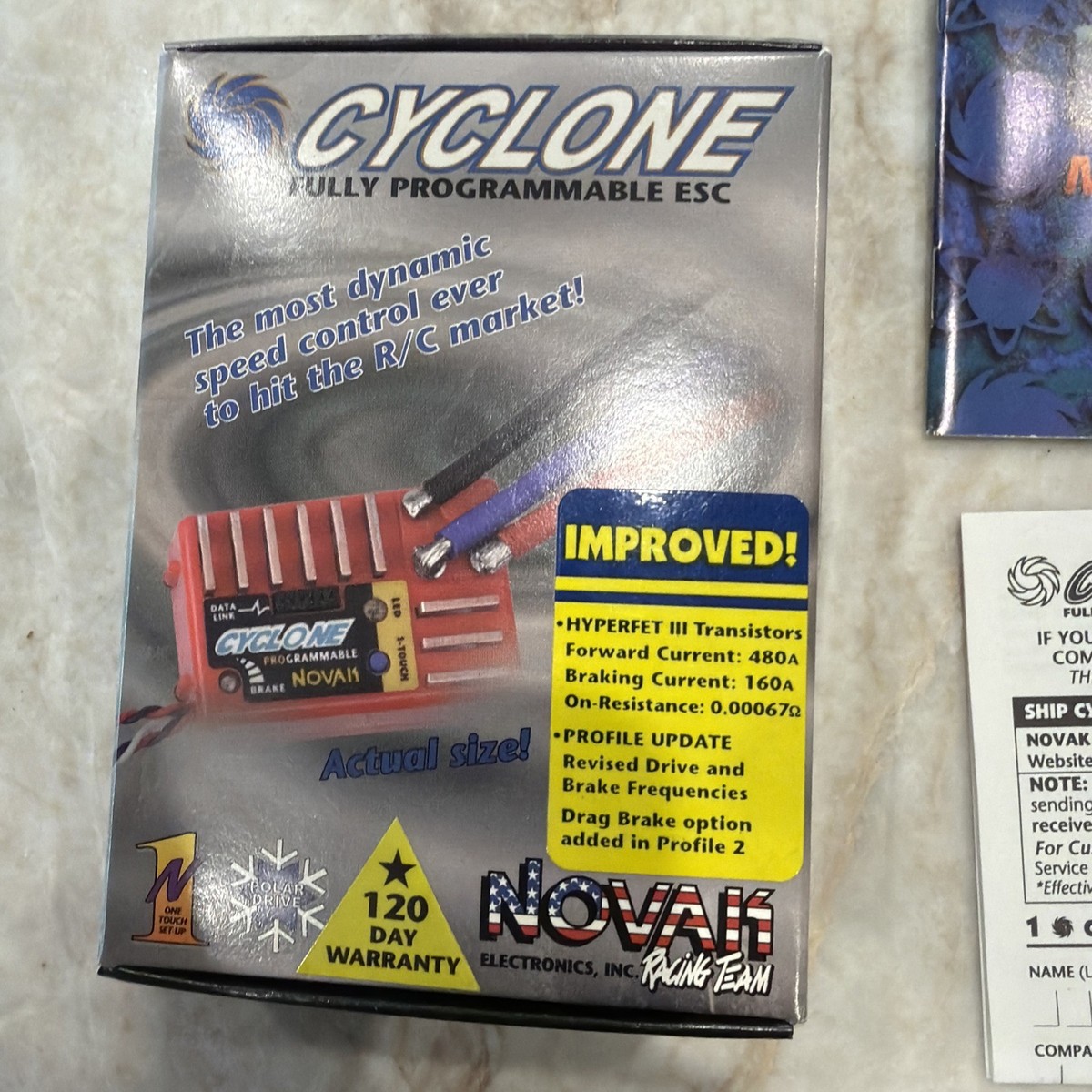 Novak Cyclone Vintage Esc NOS Open Box, RC10 Electronic Speed